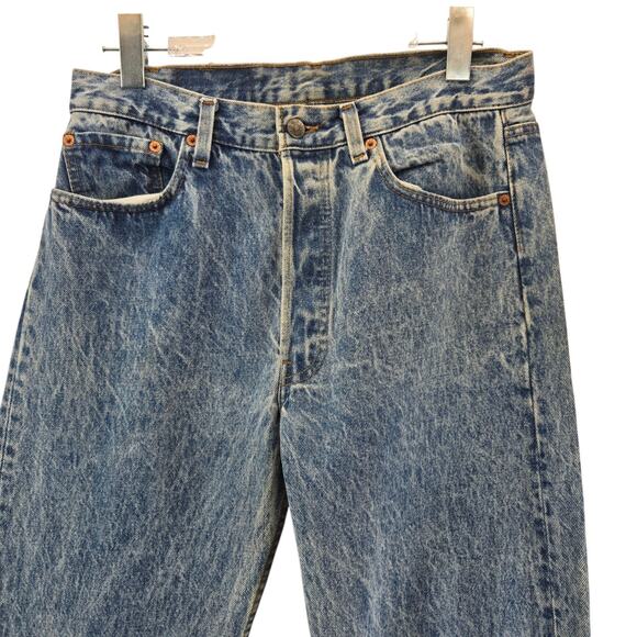Vintage Levi's 501 XX Jeans Mens 32x31 Acid Wash Cotton USA 80's Grunge Rock - Picture 2 of 14
